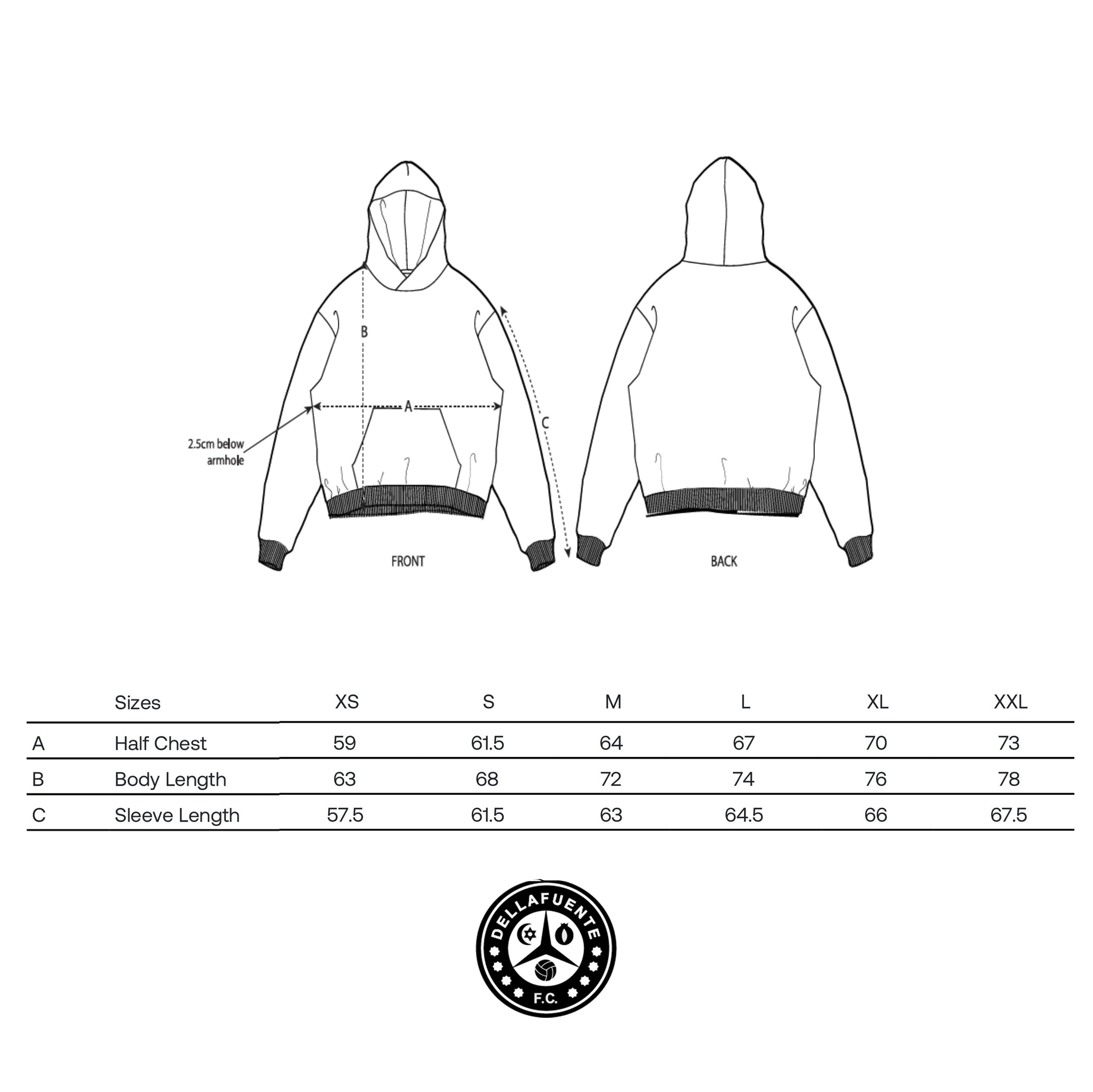 Basic hoodie - Grey - Dellafuente F.C.