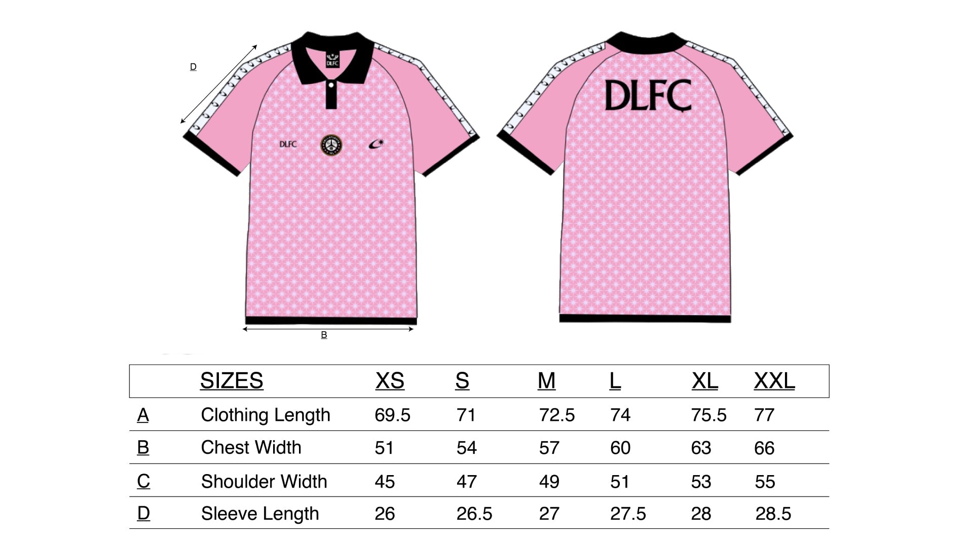 Pink Polar Star Jersey - Dellafuente F.C.